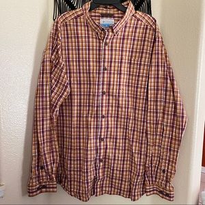 men’s columbia casual button up